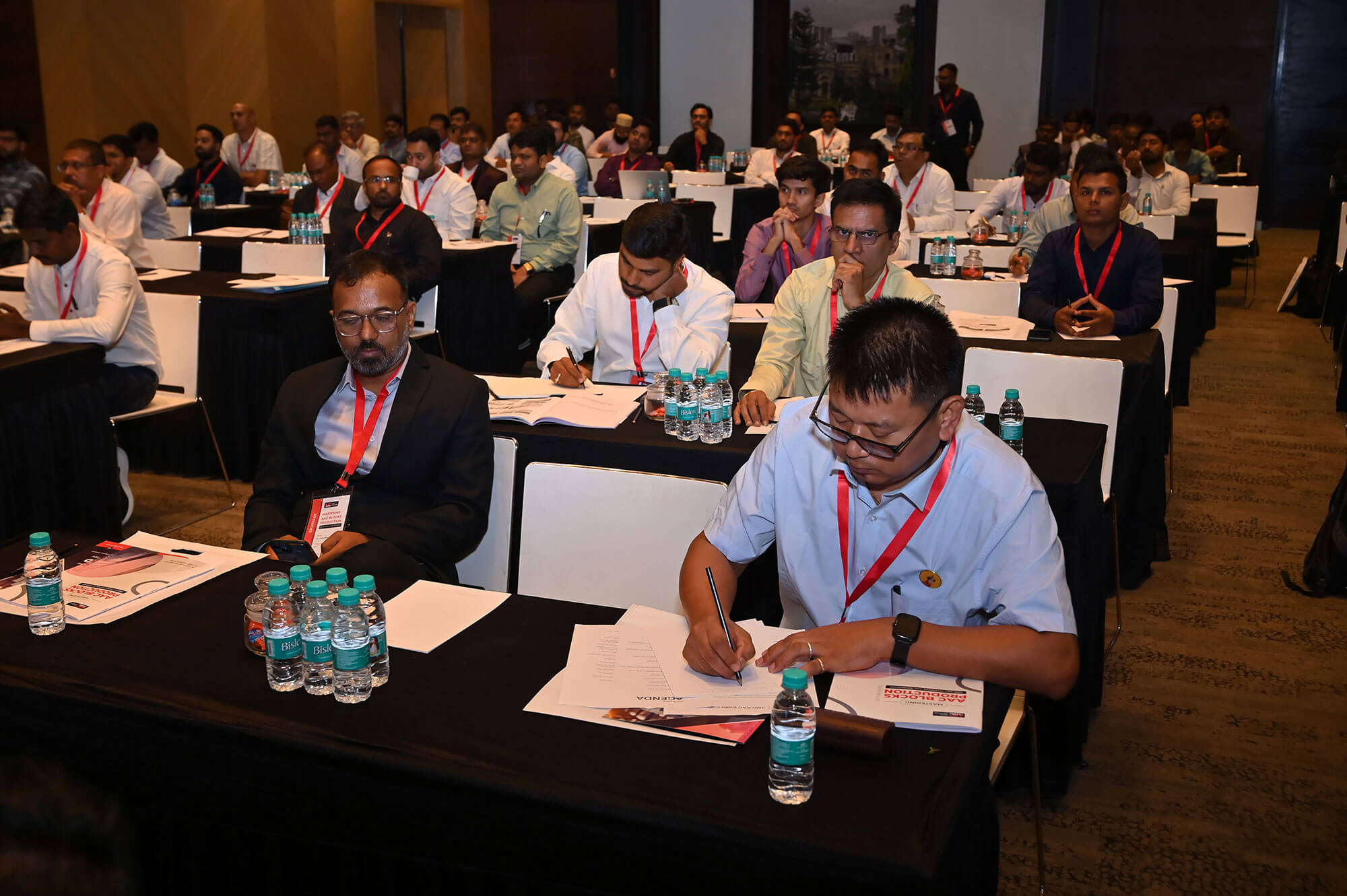AAC production workshop members attending sessions